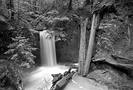 Sempervirens Falls Waterfall Santa Cruz Mountains